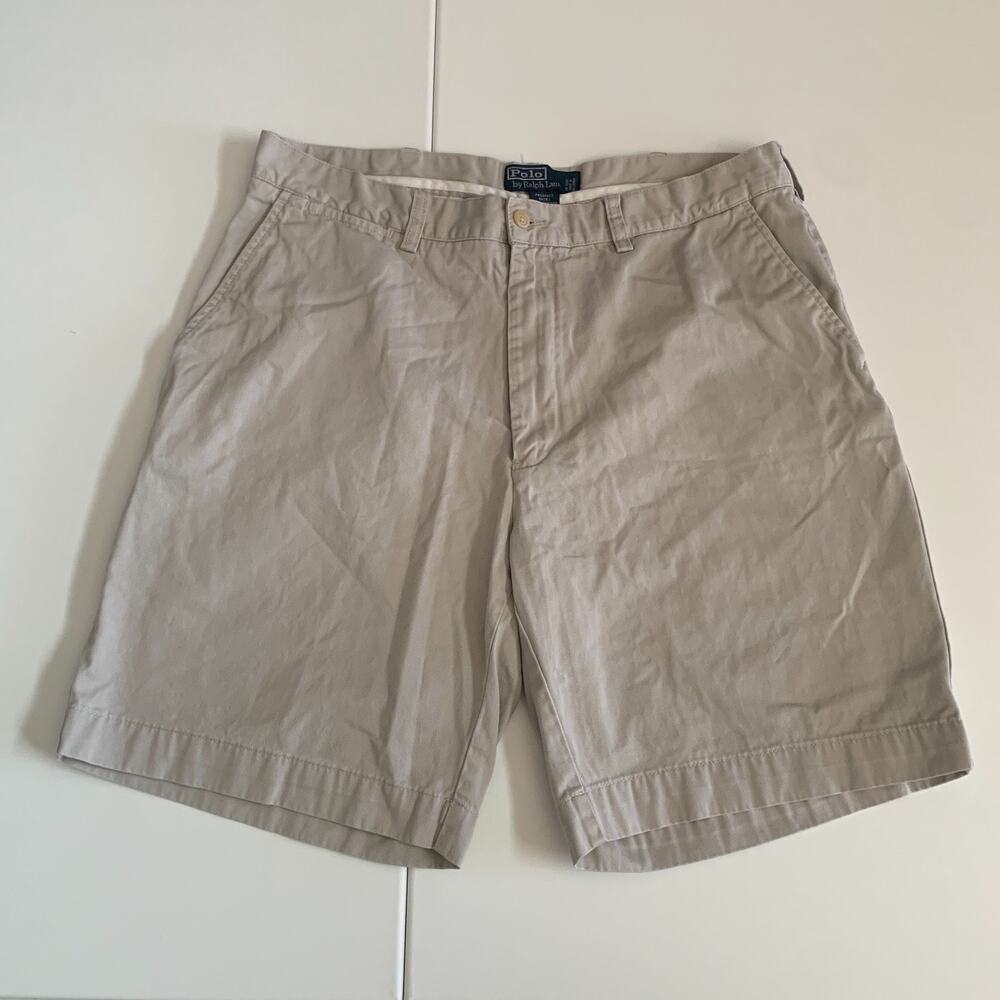 Polo Ralph Lauren Men's Size 35 Prospect Flat Front VTG Chino Shorts